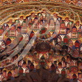 MEKNÈS - PALAIS ROYAL - Détail de mouqarnas zouackés (bois peint)