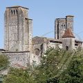 LA ROMIEU - Collégiale Saint-Pierre (XIVe siècle) - vue générale