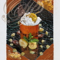 TOILE GOURMANDE : Croquant caramel aux pommes et mousse de Chasselas (Au Fil de l'Eau à Montauban - 82)