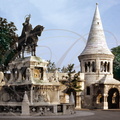 BUDAPEST - Bastion des Pêcheurs - Statue de SAINT-Étienne