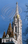 BUDAPEST - Église Saint-Mathias - le clocher