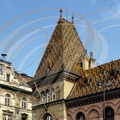 BUDAPEST - Quartier de PEST - Marché couvert ( façade et toiture en tuiles vernissées)
