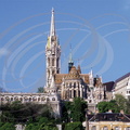 BUDAPEST - Quartier du château : le bastion des pêcheurs (église st-mathias)