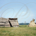 BUGAC - parc national - reconstitution d'un camp de bergers (huttes)