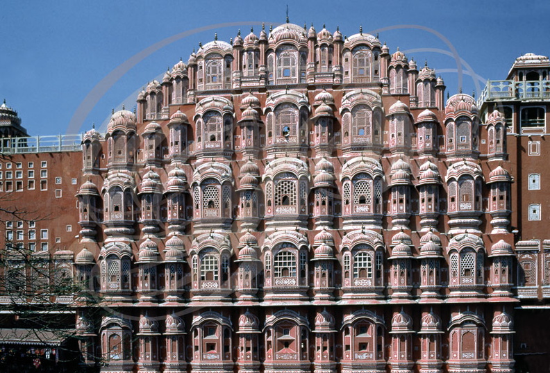 INDE (Rajasthan) - JAIPUR : Hawal Mahal (le Palais des Vents) 
