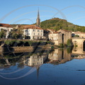SAINT-ANTONIN-NOBLE-VAL  (France - 82) -  reflet dans l'Aveyron