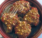 CUISINE MAROCAINE - poulet-aux amandes et aux graines de sésame
