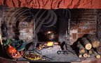 MONTESQUIEU-VOLVESTRE - La HALTE du TEMPS (chambres et table d'hôtes) - la cheminée et la soupe aux choux