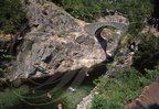 THUEYTS - le Pont du Diable enjambant l'Ardèche