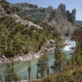 RIGLOS (Aragon) - rivière Gallego - falaises : "los Mallos"