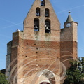 CASTELMAYRAN  (France - 82) -  église Saint-Maffre - clocher mur en briques à six baies