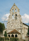 GOUDOURVILLE - l'église Saint-Julien - clocher mur en pierres à cinq baies