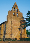 NOHIC  (France - 82) -  Église du XIIIe siècle (monument classé) - clocher-mur en briques à cinq baies