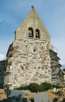 SAINT-VINCENT-L'ESPINASSE   (France - 82) - l'église - clocher-mur en pierres à deux baies