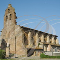 SAVENES  (France - 82) -  Église de l'Assomption - clocher-mur en briques à trois baies