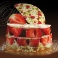 FRAISES : Millefeuille aux fraises et chocolat blanc (Auberge des Templiers à Dunes - 82)