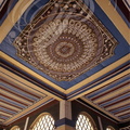 MARRAKECH - Palais de la Bahia : Plafond peint (bois zouaké)