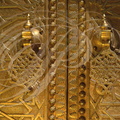 FÈS - PALAIS ROYAL - portes sur la place des Alaouites (heurtoirs en bronze)
