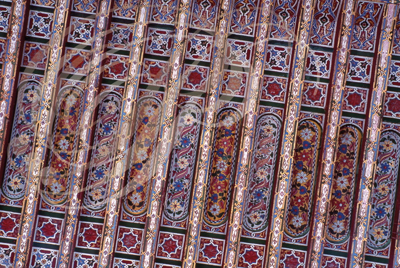 MARRAKECH - PALAIS du GLAOUI - plafond zouaké