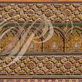 MOSQUÉE HASSAN II - 4- la salle de prière : décor zouaké