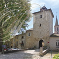 SARRANT (Lomagne gersoise) - extérieur du village et porte d'entrée (XIVe siècle)