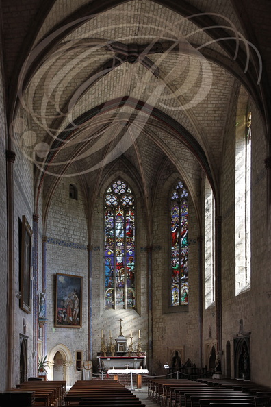 LA ROMIEU - Collégiale Saint-Pierre (XIVe siècle) - style gothique méridional