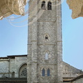 LA ROMIEU - Collégiale Saint-Pierre (XIVe siècle) -  le cloître et le clocher (style gothique méridional) 