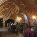 GOUDOURVILLE (France - 82) - le château (château-hôtel) : salle à manger pour les petits déjeuners