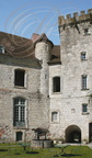 GOUDOURVILLE (France - 82) - le château : la cour intérieure