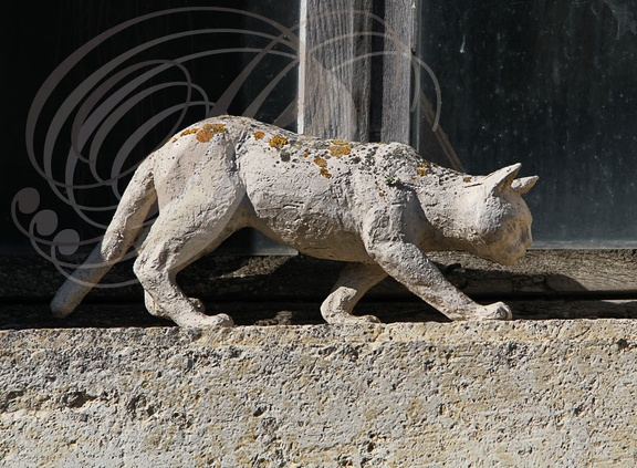 LA ROMIEU - un des chats créés par Maurice Serreau pour commémorer "la légende des chats d'Angeline" 