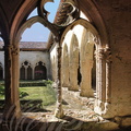 LA ROMIEU - Collégiale Saint-Pierre (XIVe siècle) : le cloître gothique méridional