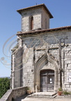 CASTERA-LECTOUROIS - église du XIIIe siècle : portail gothique en accolade