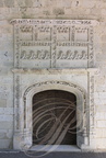 BARBOTAN-LES-THERMES - église Saint-Pierre : porte Renaissance de 1546