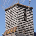 MARGUESTAU (sud de CAZAUBON) -  clocher couvert de bardeau