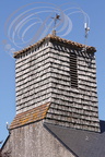 MARGUESTAU (sud de CAZAUBON) -  clocher couvert de bardeau