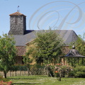 MARGUESTAU (sud de CAZAUBON) - église au clocher couvert de bardeau