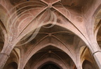 RISCLE - église Saint-Pierre (XIIIe siècle) : voûte en briques de la nef en croisées d'ogives