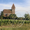 SABAZAN - vignobles et église Saint-Jean-Baptiste (XIIIe siècle)