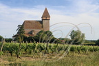 SABAZAN - vignobles et église Saint-Jean-Baptiste (XIIIe siècle)