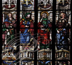 AUCH - Cathédrale Sainte-Marie : vitraux d'Arnaut de Moles (XVIe siècle) restaurés par le maître verrier Jean-Pierre Gey  (Chapelle du Saint Coeur de Marie : Noé, le prophète Ezéchiel, l'apôtre Pierre, la sibylle d'Erythrée) 