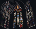 AUCH - Cathédrale Sainte-Marie : vitraux d'Arnaut de Moles (XVIe siècle) restaurés par le maître verrier Jean-Pierre Gey (Chapelle du Saint Sacrement) 