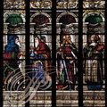 AUCH - Cathédrale Sainte-Marie : vitraux d'Arnaut de Moles (XVIe siècle) restaurés par le maître verrier Jean-Pierre Gey  (Chapelle Notre-dame de la Pitié : Abraham, Melchisédech, Paul et la Sibylle de Samos) 