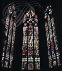 AUCH - Cathédrale Sainte-Marie : vitraux d'Arnaut de Moles (XVIe siècle) restaurés par le maître verrier Jean-Pierre Gey  (Chapelle Saint-Louis)  