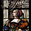 AUCH - Cathédrale Sainte-Marie : vitraux d'Arnaut de Moles (XVIe siècle) restaurés par le maître verrier Jean-Pierre Gey  Chapelle Notre-Dame de la Pitié : la Sibylle de Samos