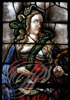 AUCH - Cathédrale Sainte-Marie : vitraux d'Arnaut de Moles (XVIe siècle) restaurés par le maître verrier Jean-Pierre Gey  (Chapelle Saint-Louis : la Sibylle cimmérienne)
