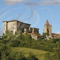 LAVARDENS -  le château et l'église Saint-Michel