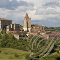 LAVARDENS -  le château, l'église Saint-Michel et le village