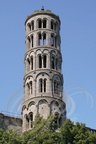 UZÈS - la tour Fenestrelle : clocher de la Cathédrale Saint-Théodorit (unique exemple de clocher rond en France)