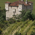 HERREBOUC (France - Gers) -  le château et le vignoble (SAINT-JEAN-POUTGE : Sud de Condom)