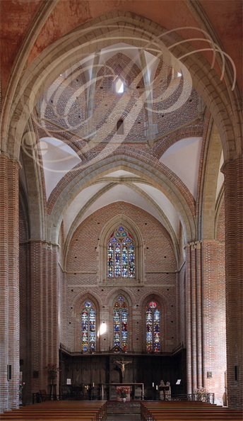 SIMORRE (France - 32) - église abbatiale Notre-Dame : le Choeur